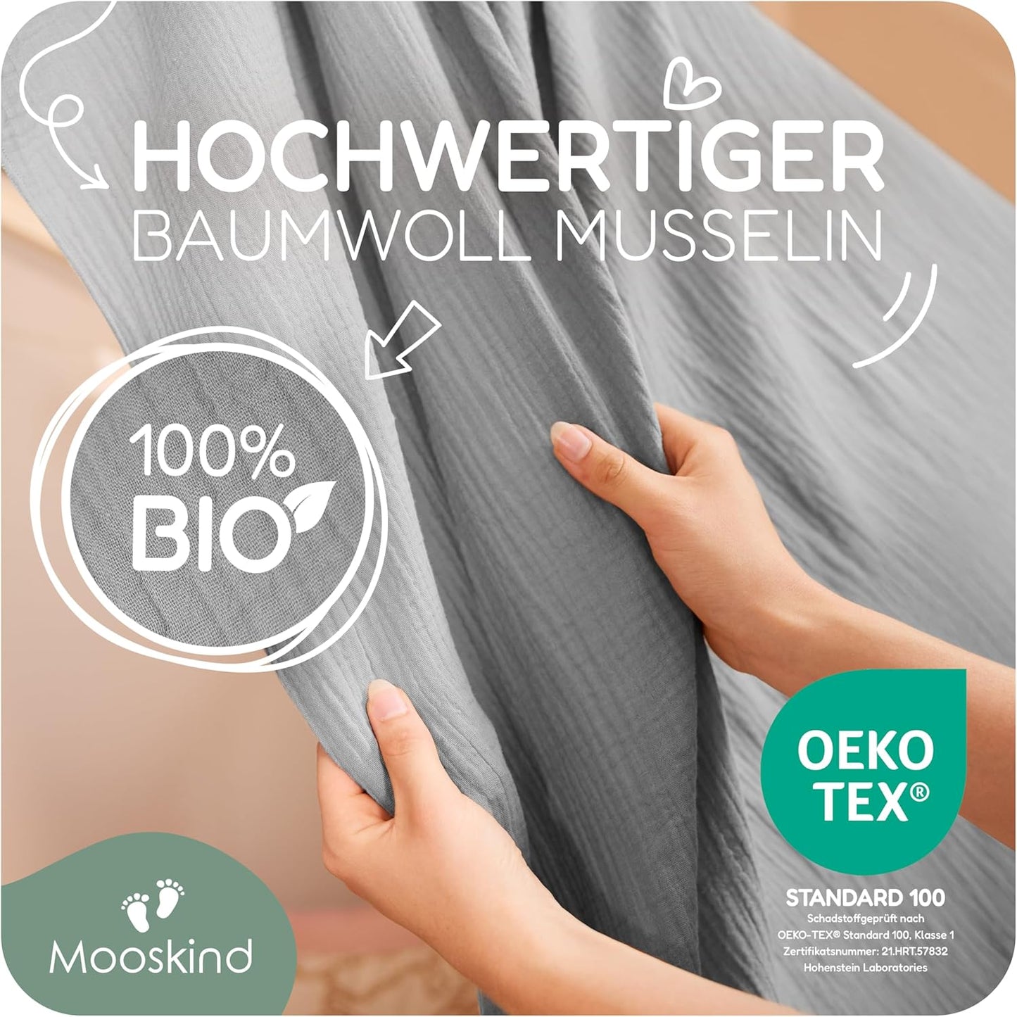 Baldachin, Grau H320 x B135 cm (1er Pack)