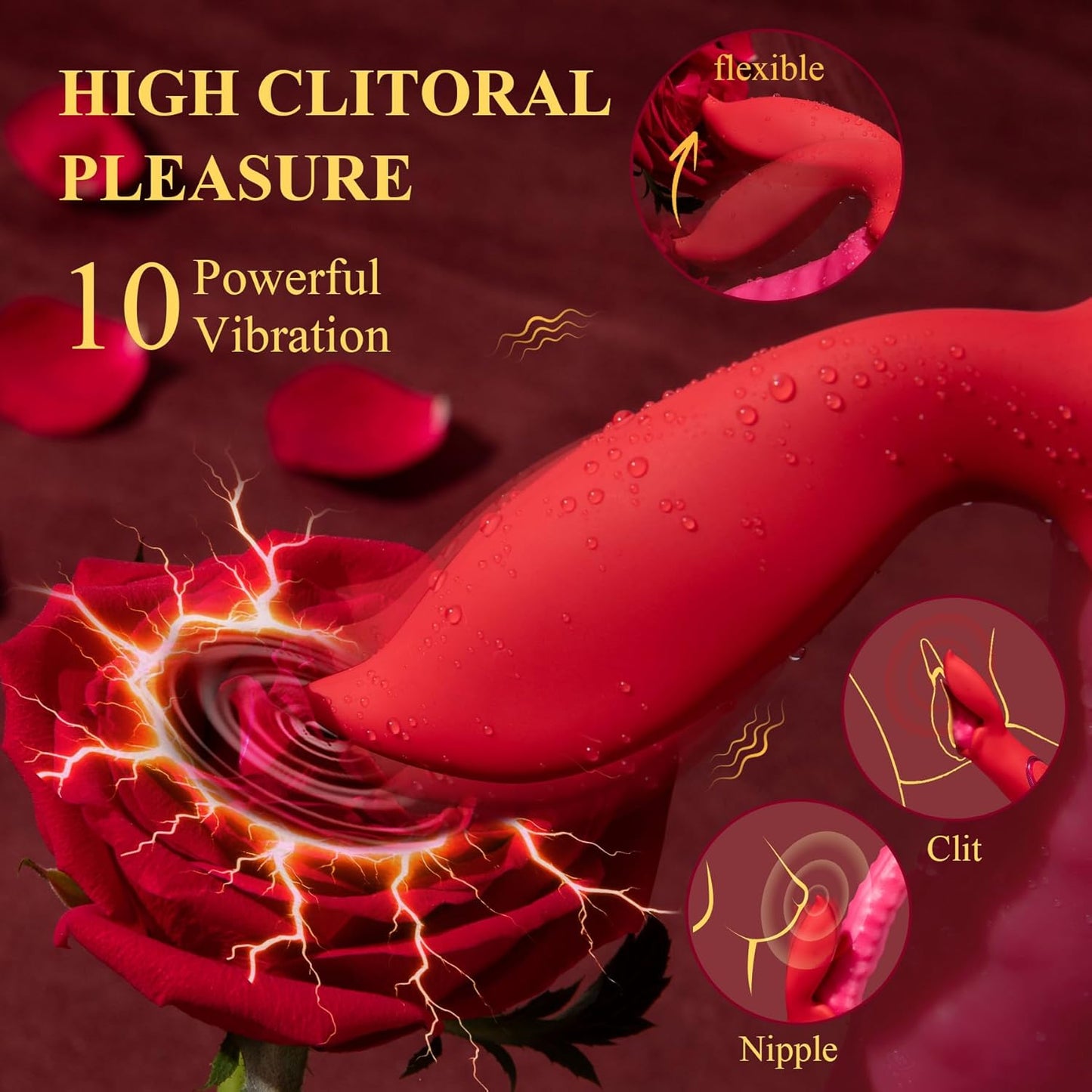 3-in-1 Vibrator für Frauen mit 10 Funktionen, Vibratorensets für frauen