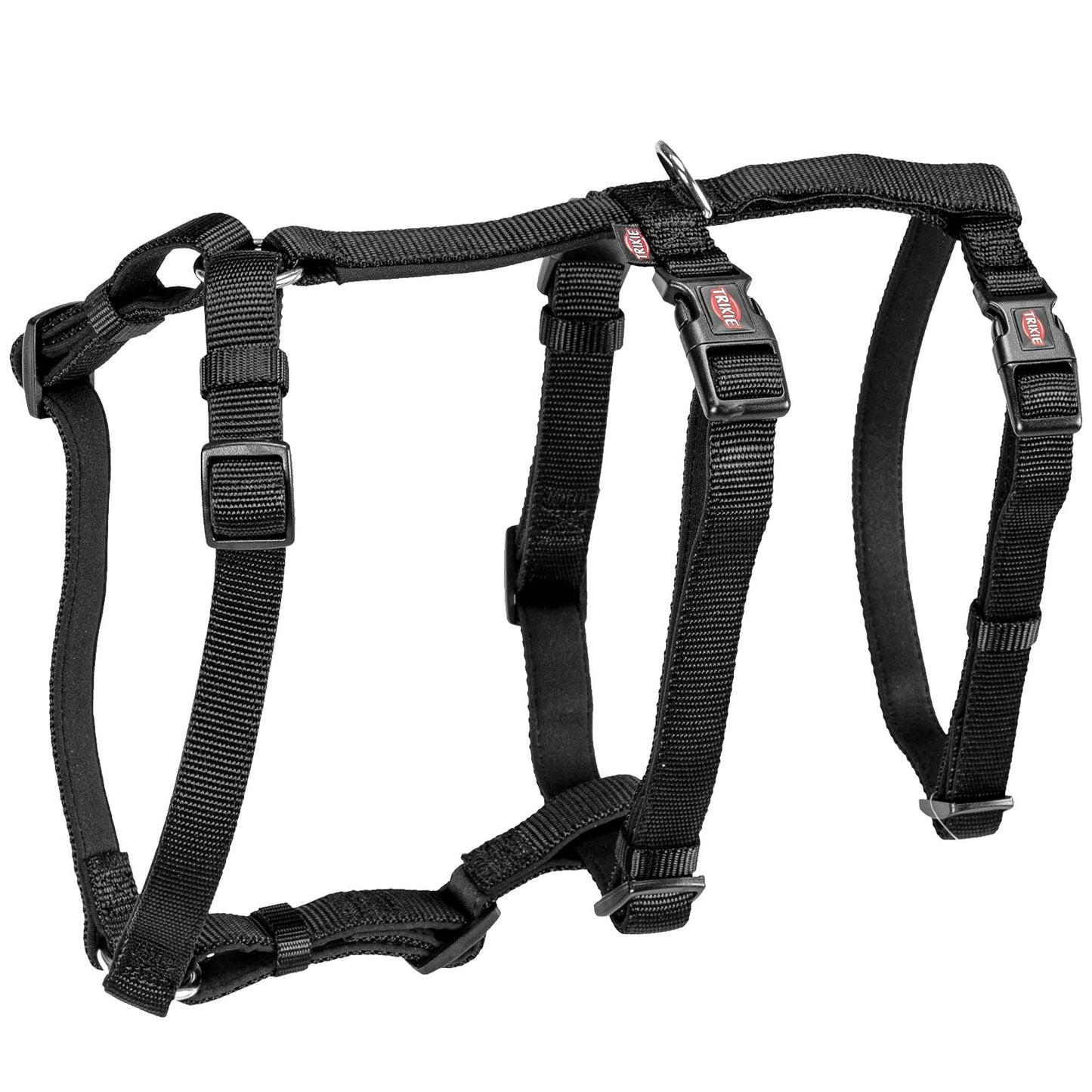 Spezialgeschirr Stay bei Fluchtgefahr, Schwarz L-XL 75-100 cm, 25 mm