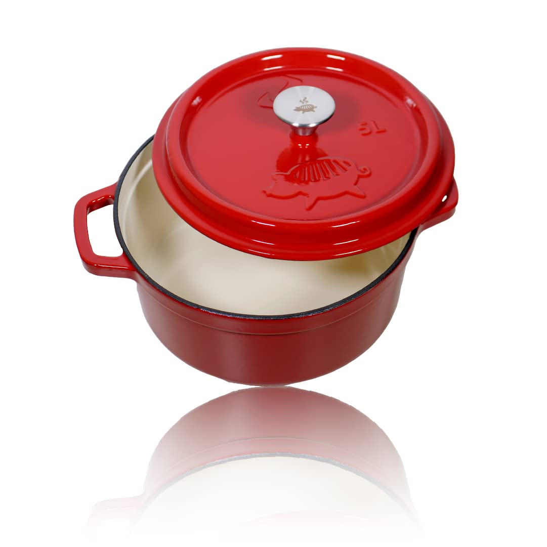 Gusseisen Schmortopf, 5L