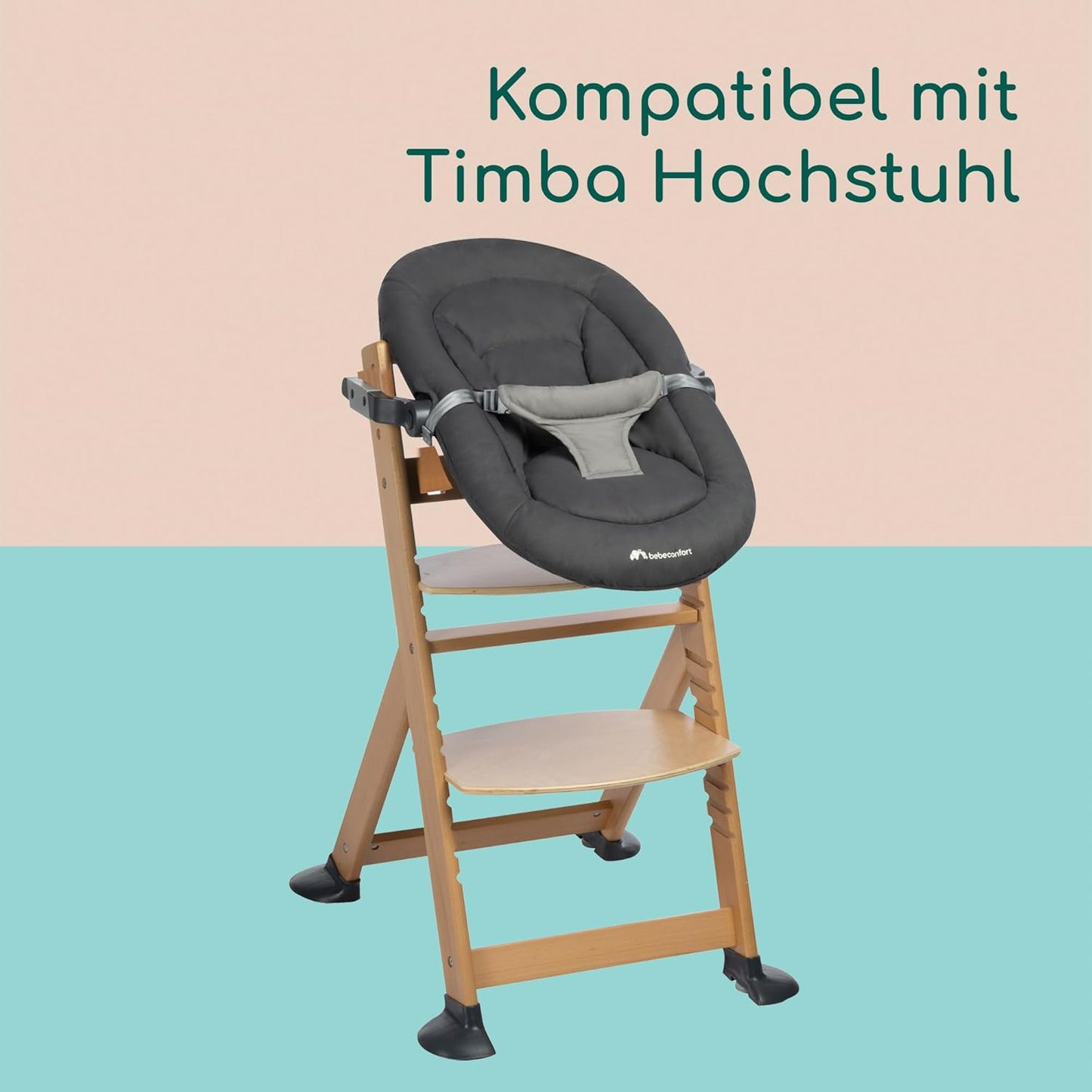 Timba Babywippe mit Sicherheitsgurt, Tinted Graphite / Timba Baby