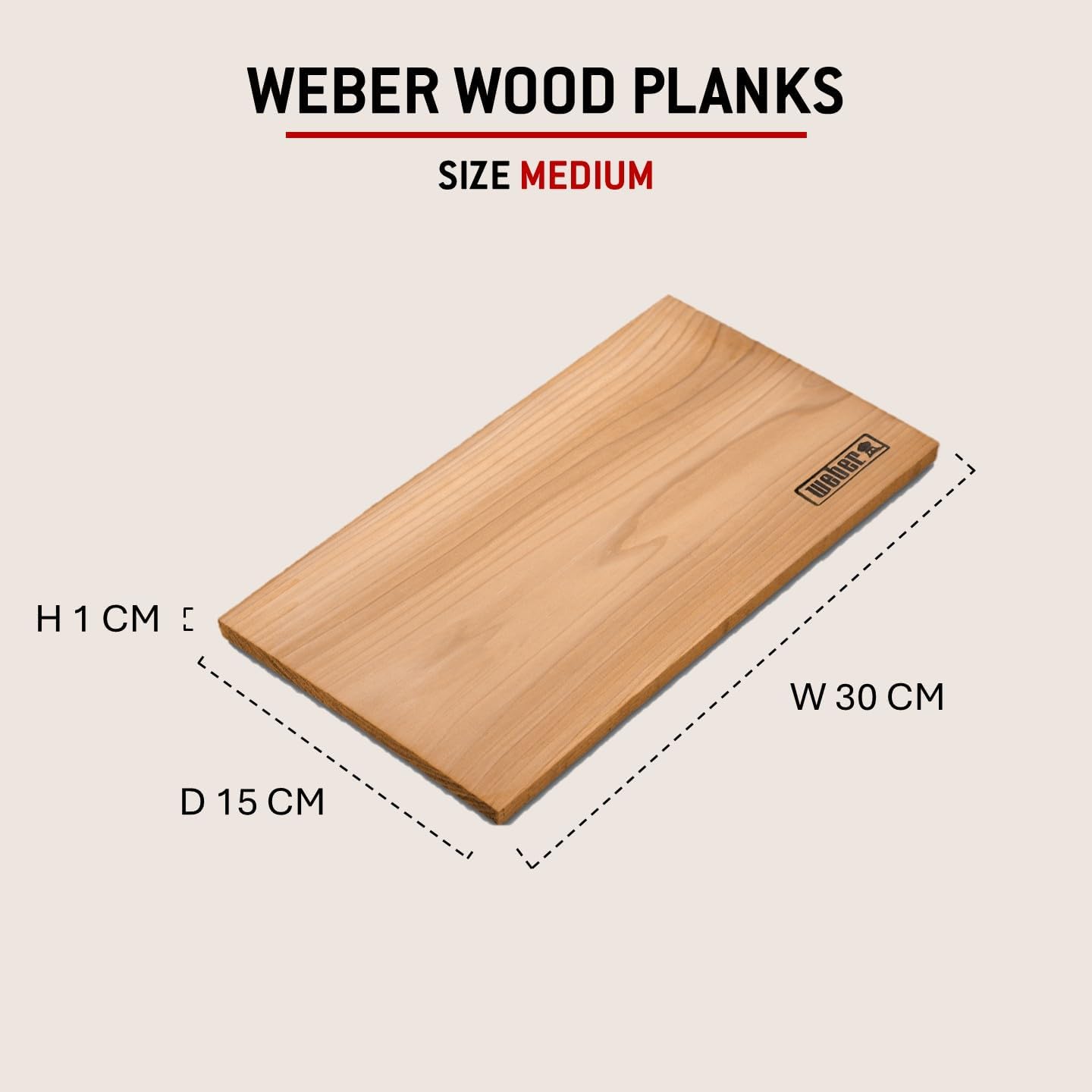 Räucherbretter, Western Red Cedar Wood Planks, Middle