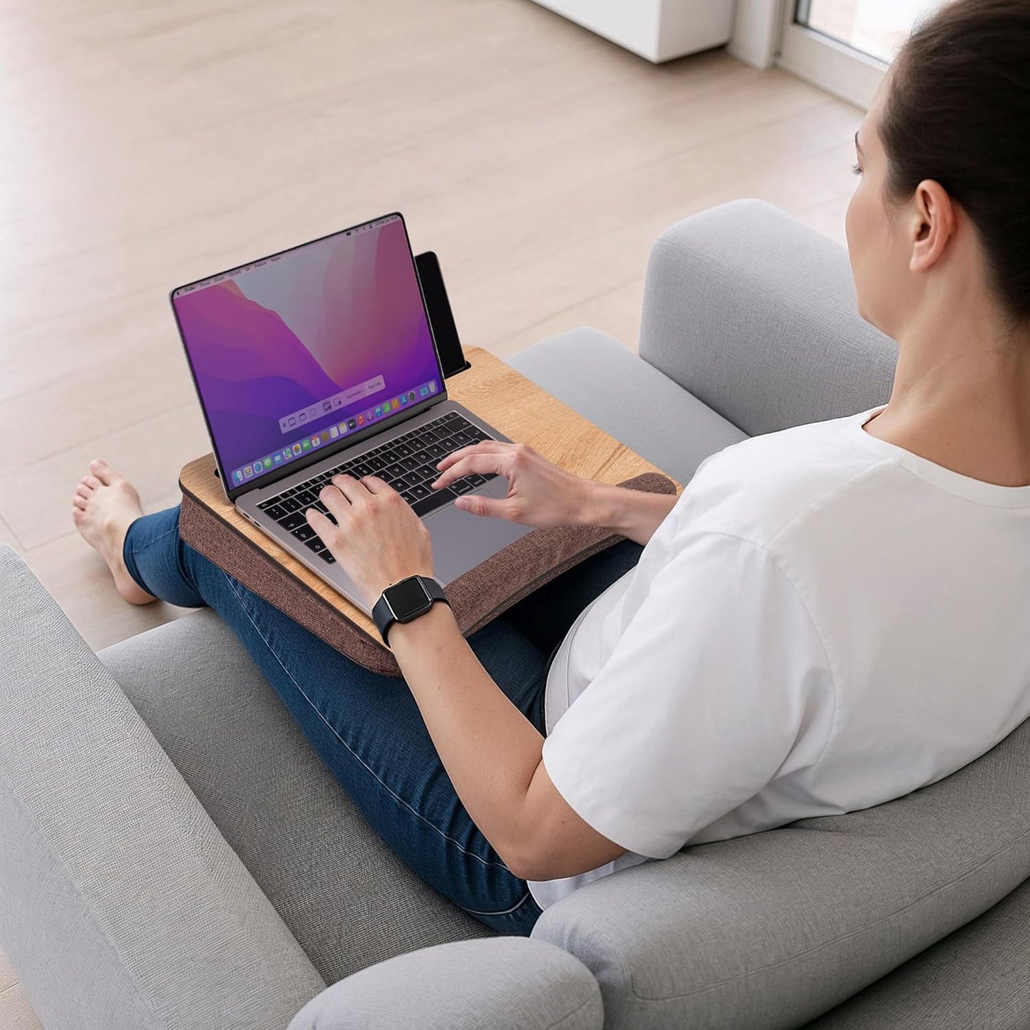 Tragbarer Laptoptisch mit Kissenauflage, Meson