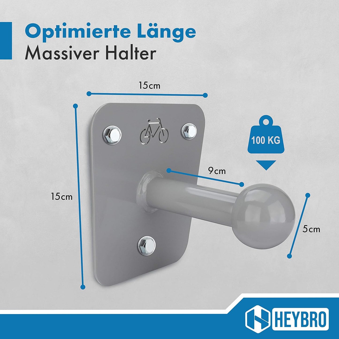 Wandhalterung, Silber