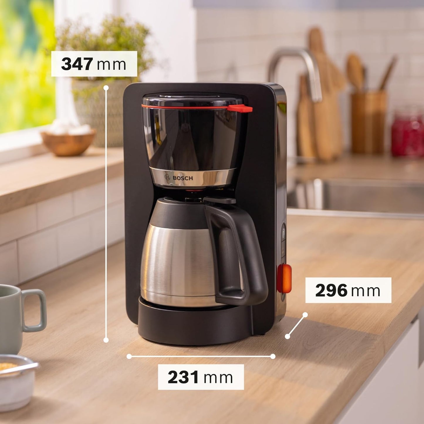 Filterkaffeemaschine MyMoment, Modern / Aromastufe / Schwarz / Edelstahl