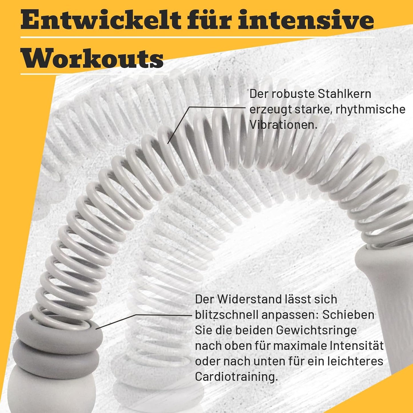 Verstellbare Battle Ropes, Grau