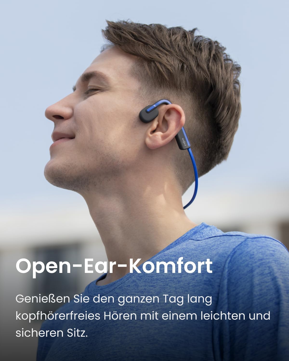 OpenMove Knochenschall-Kopfhörer, Elevation Blue