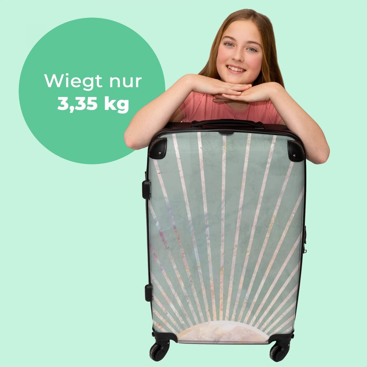 Grosser Trolley-Reisekoffer mit 4 Rollen (90 Liter)