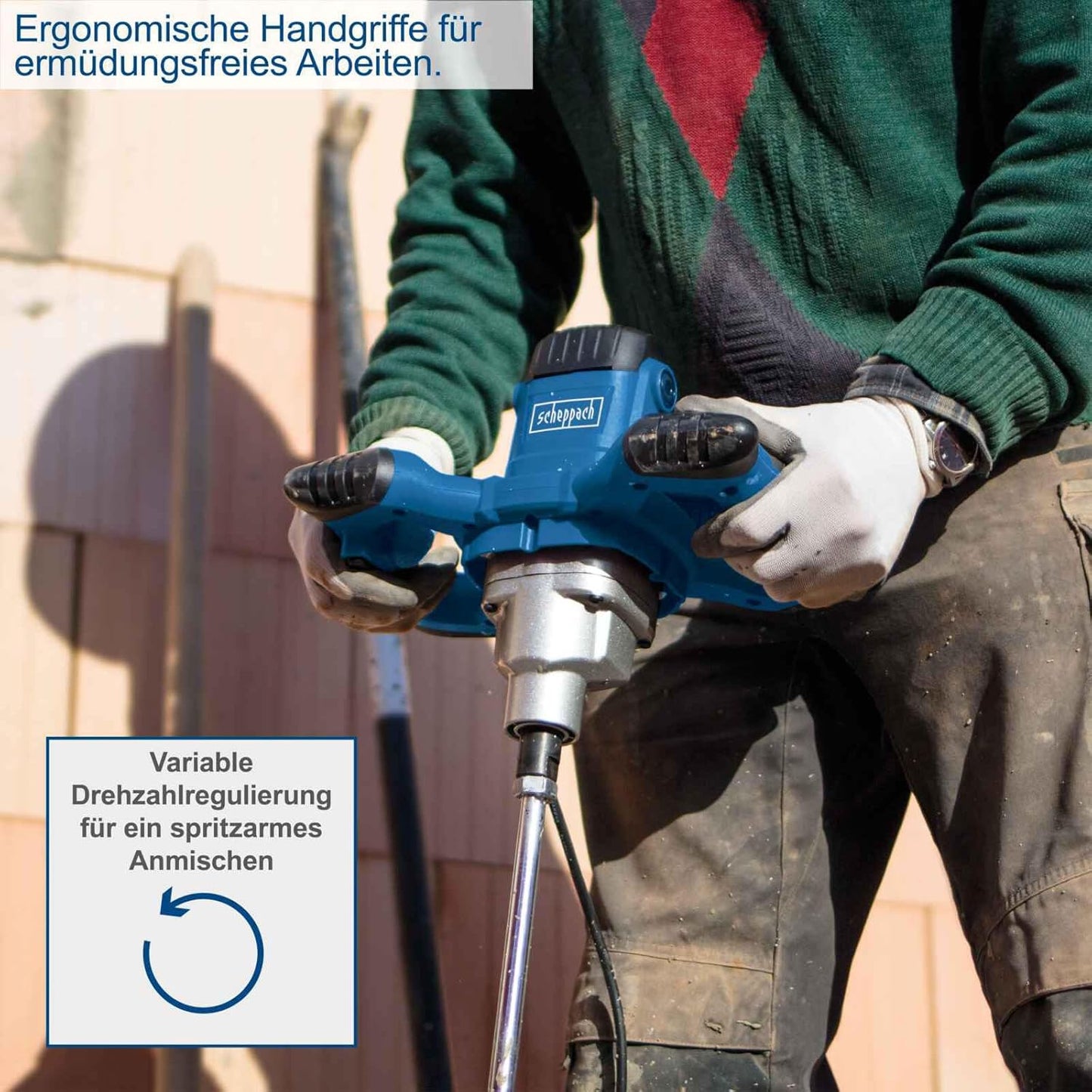 Rührwerk PM1200 mit Farb- und Mörtelrührer