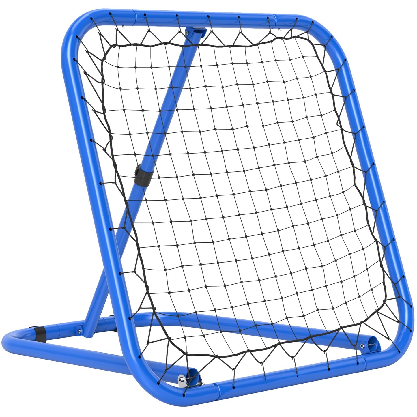 Fussball Rebounder PE, Metall Blau, Blau