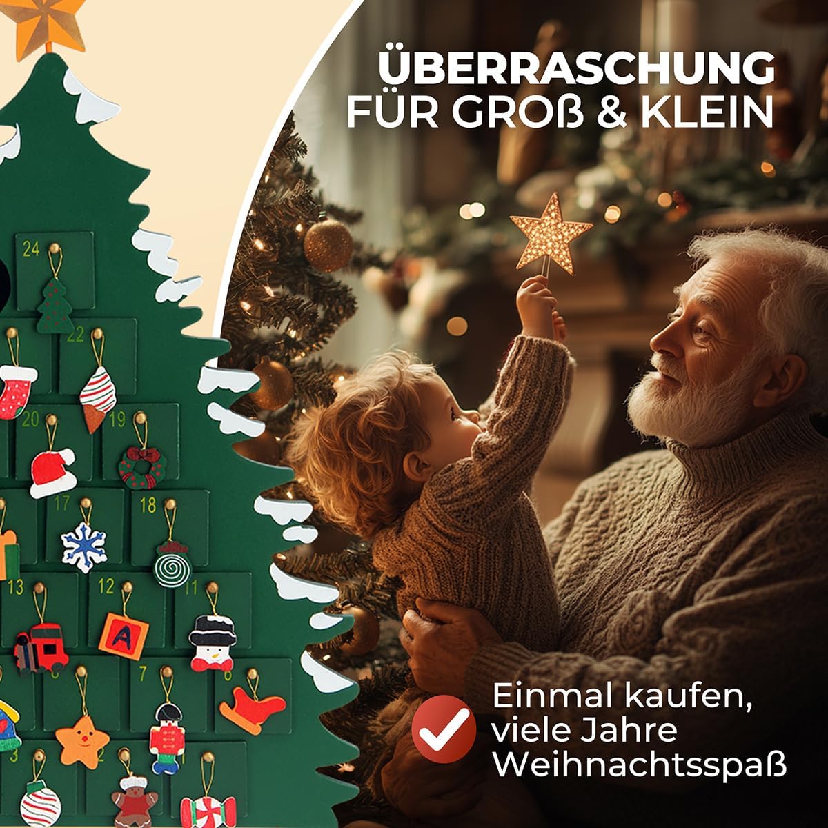 Adventskalender Weihnachtsmann, Weihnachtsbaum
