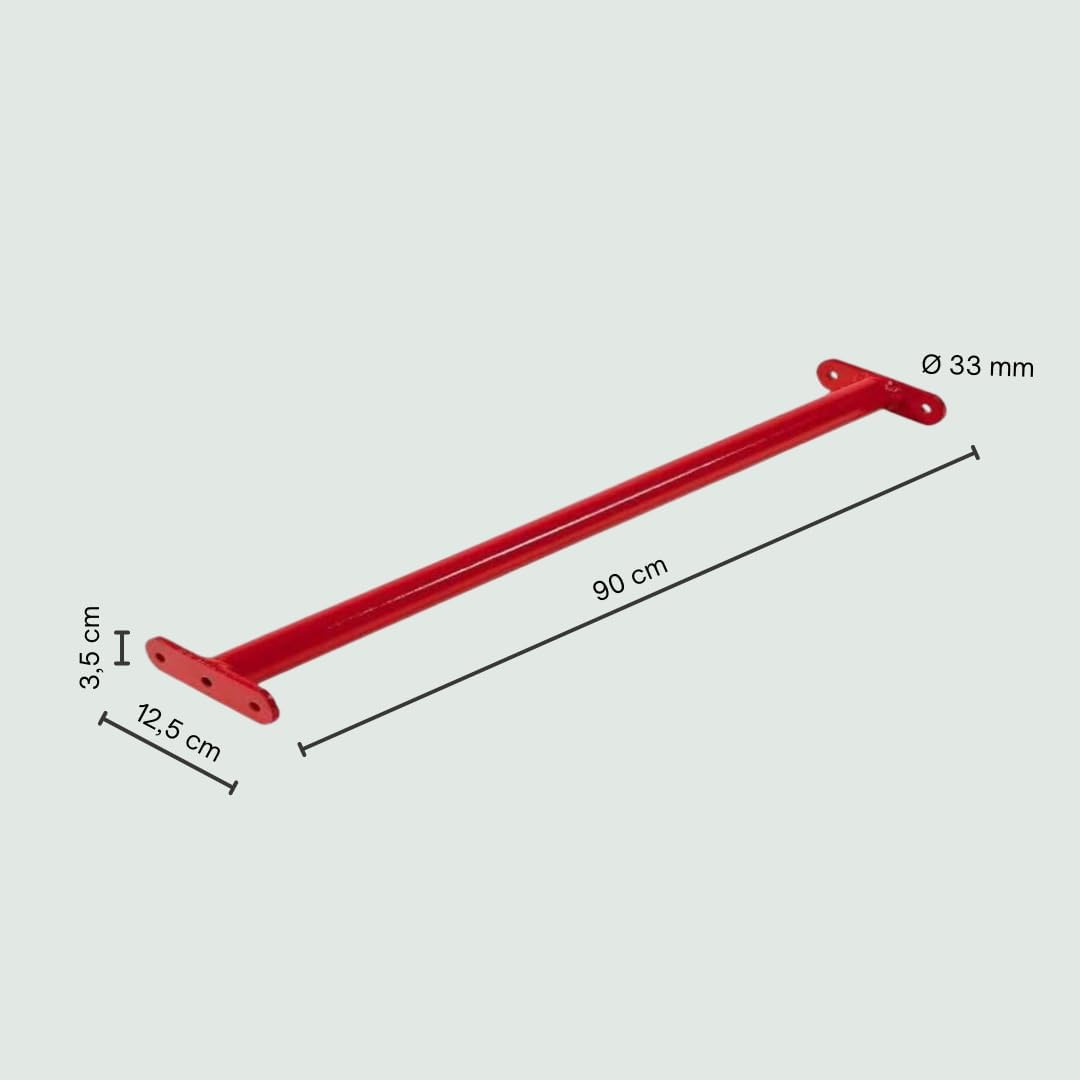 Turnstange, Rot / 90 cm (1er Pack)