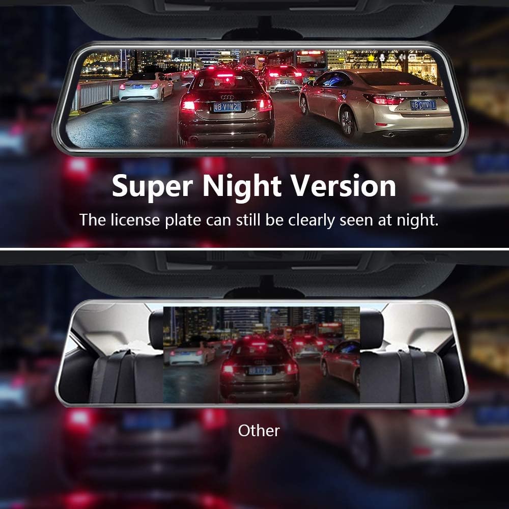 Spiegel Dashcam mit 10'' Touch Screen