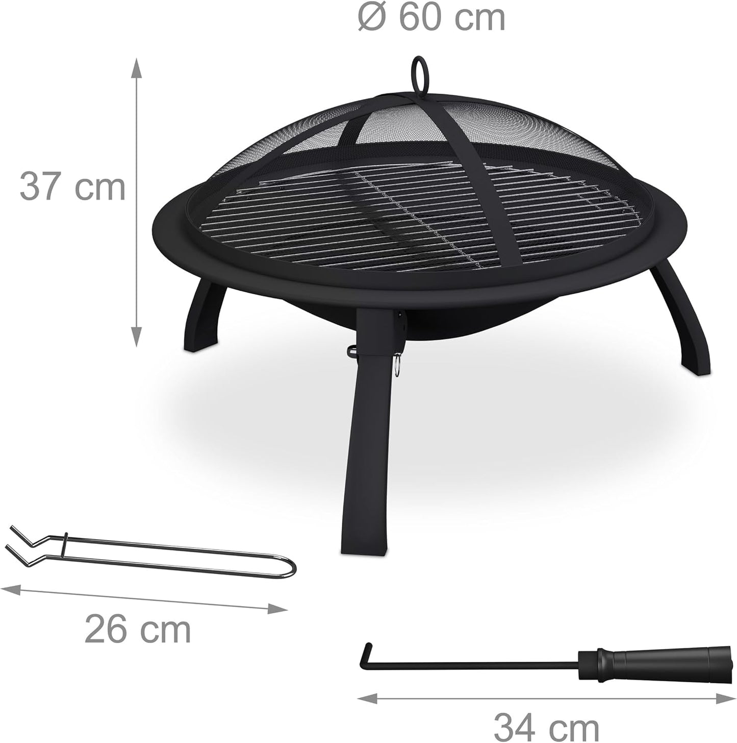 Feuerschale mit Grillrost