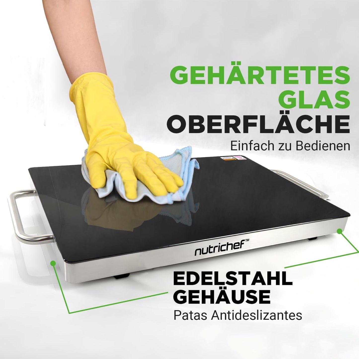 Elektrische Warmhalteplatte für Buffet & Catering, 41.9 cm x 27.9 cm