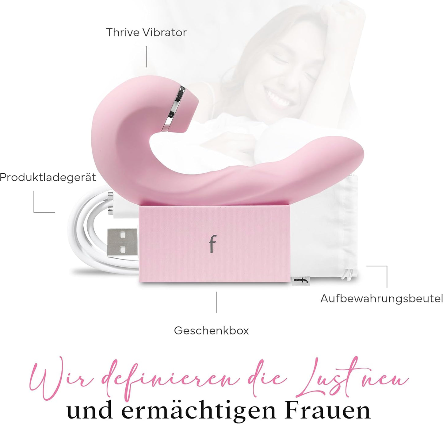 3-in-1 Vibrator, Blushing Bride