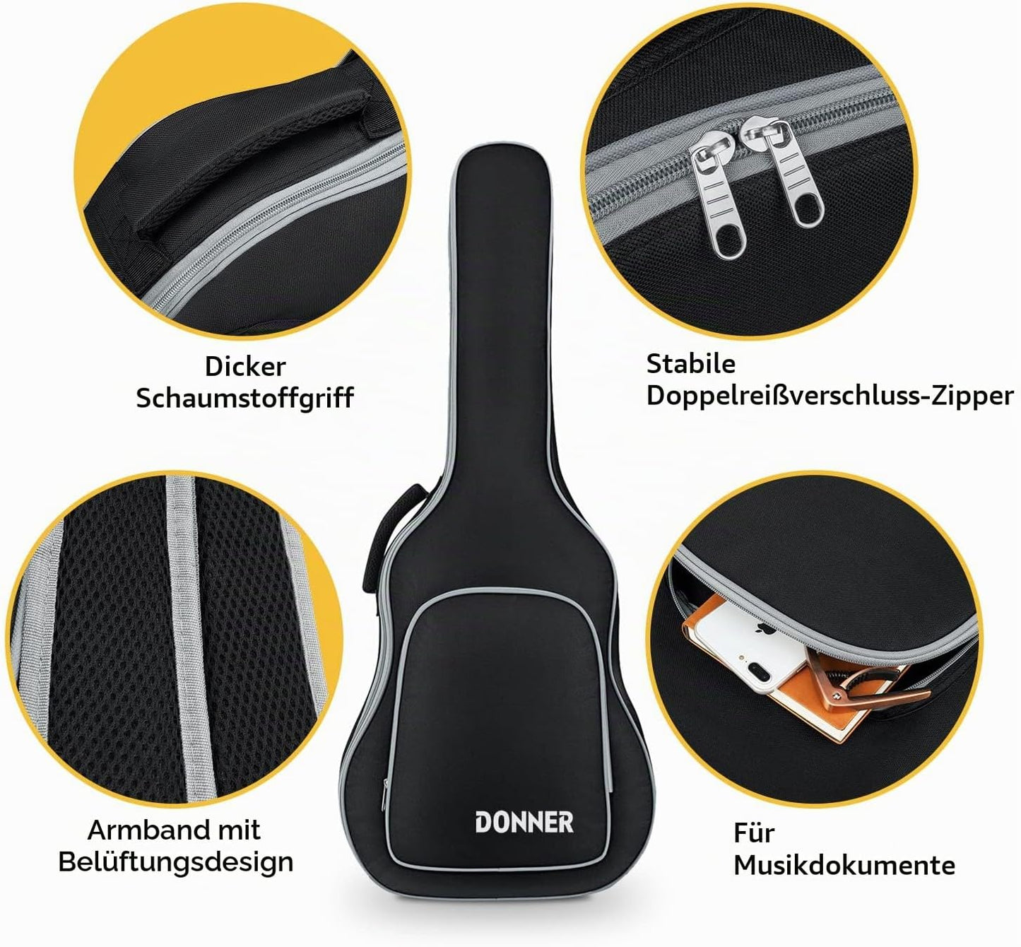 Gitarrentasche, 41 Zoll - 5mm Dicke