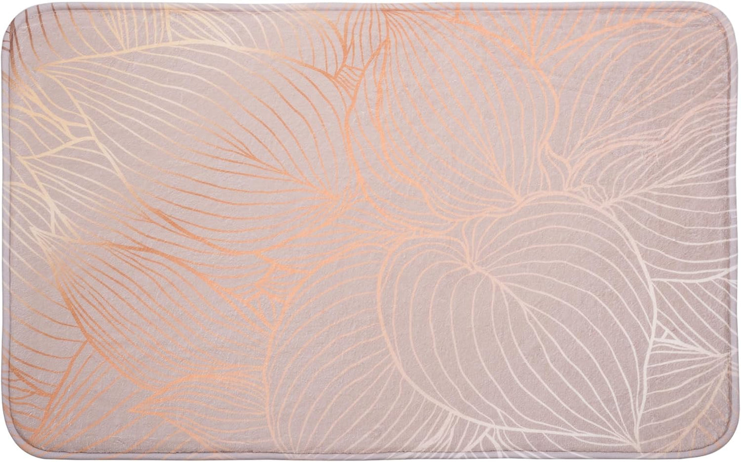 Rutschfester Badteppich, waschbar und weich, Hosta 70 x 110 cm (Rechteckig)