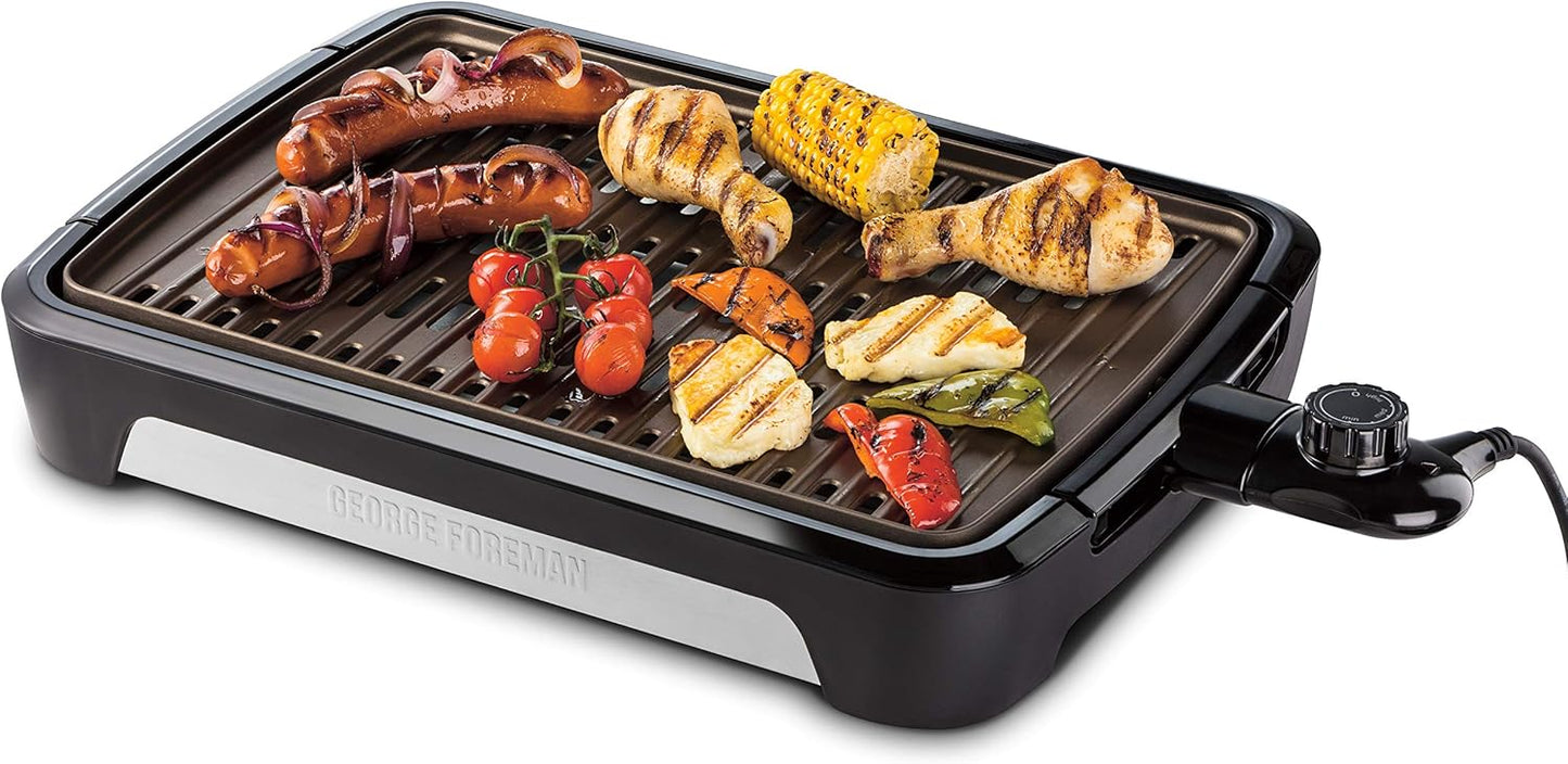 Smokeless Indoor Tischgrill mit Fettauffangschale, Tischgrill