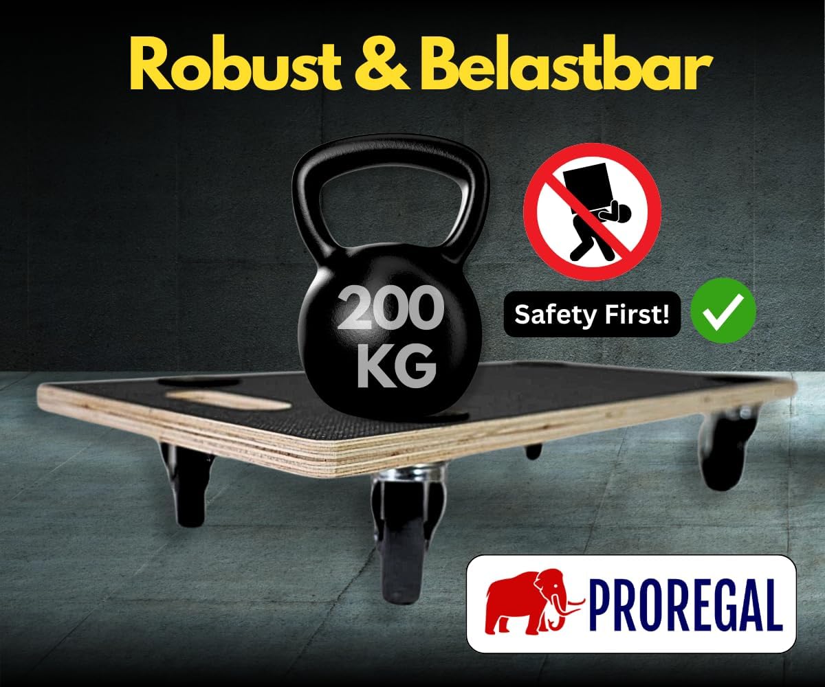 8-teiliges Profi Transportroller-Set Hercules, rutschfest, 8 Stück - 30x60cm Transportroller
