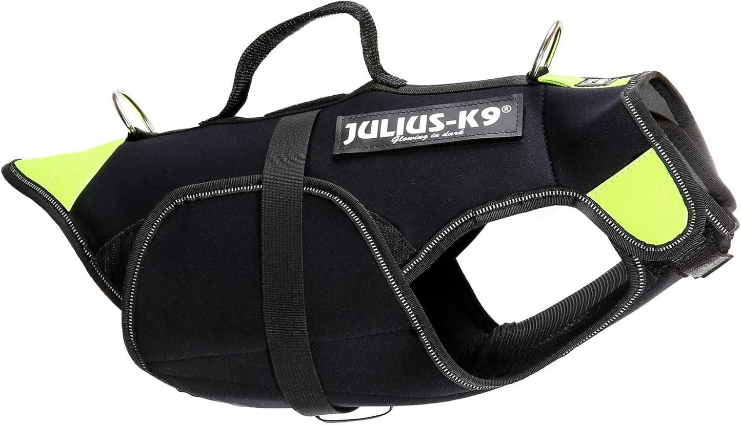 IDC Multifunktionale Hundeweste, S, Schwarz und UV Orange