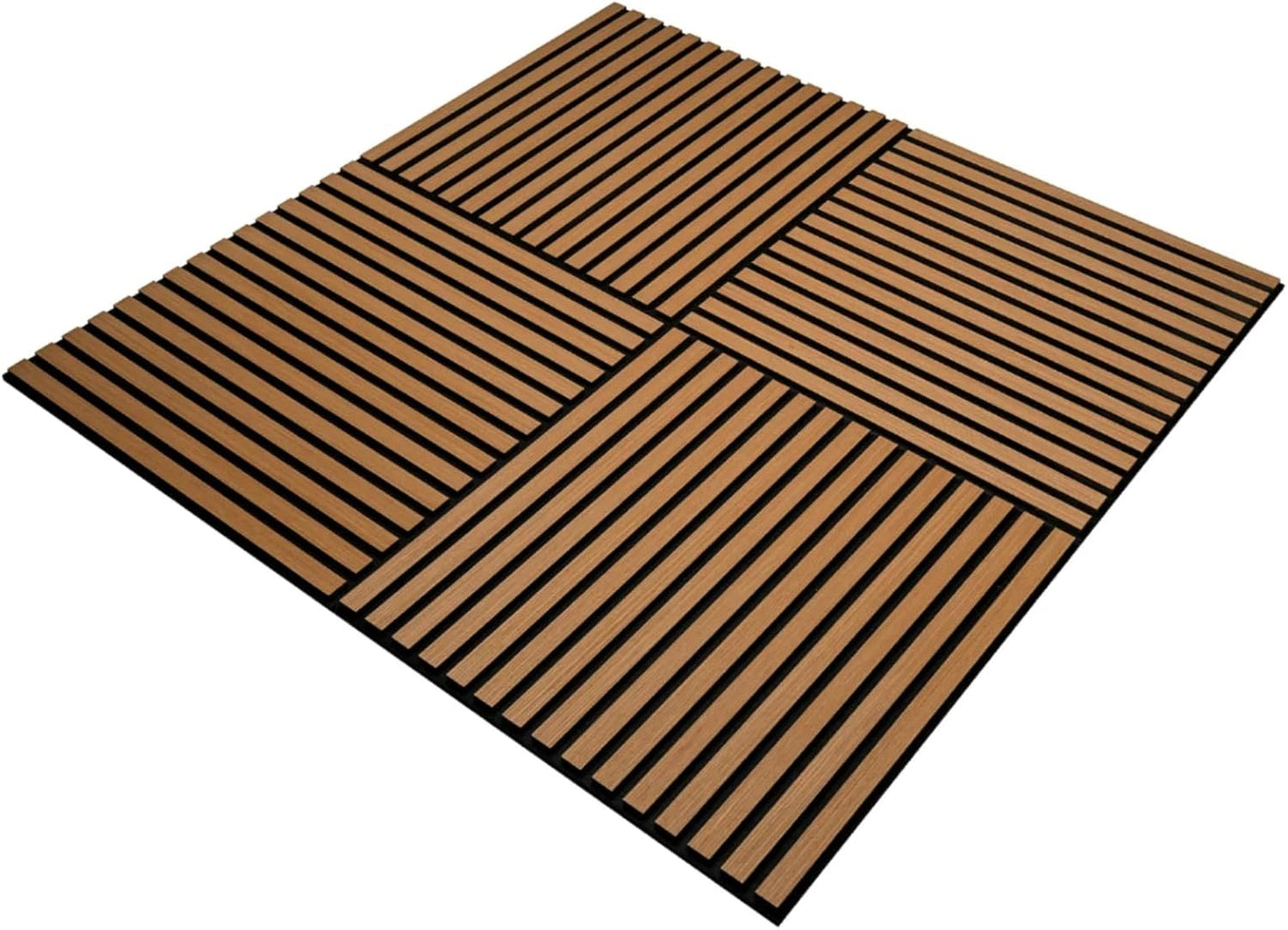 Akustik-Wandpaneele, 60x60x1,8 cm, 60x60x1,8 cm 3d Natural Oak Geölt