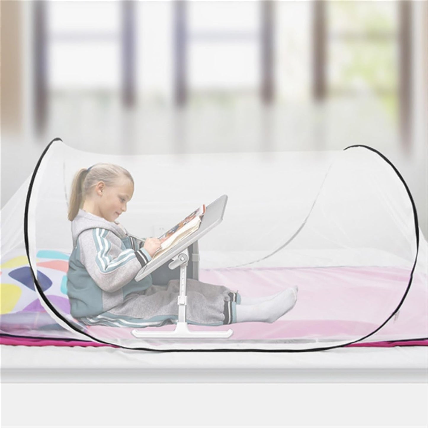 Ultraleichtes Pop-Up-Moskitonetz für Camping, 35*33cm Schwarz