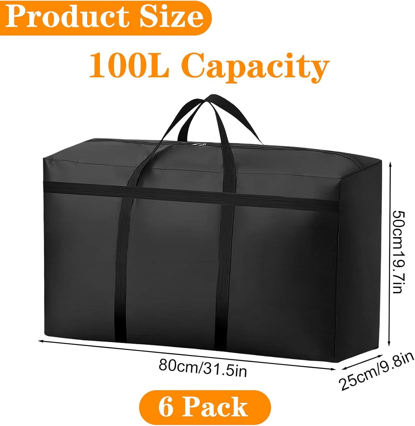 Umzugstasche, 6 Stück, 100L, 6Pcs-100L