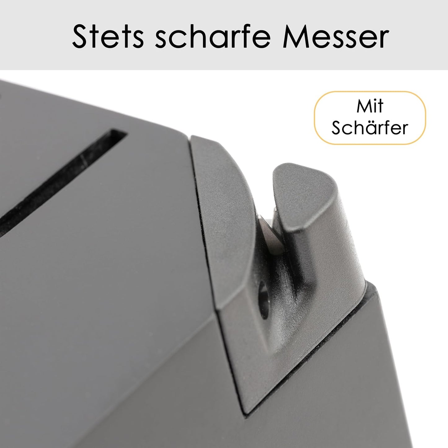HMB-001 Messerblock-Set, Mit Messern aus Edelstahl