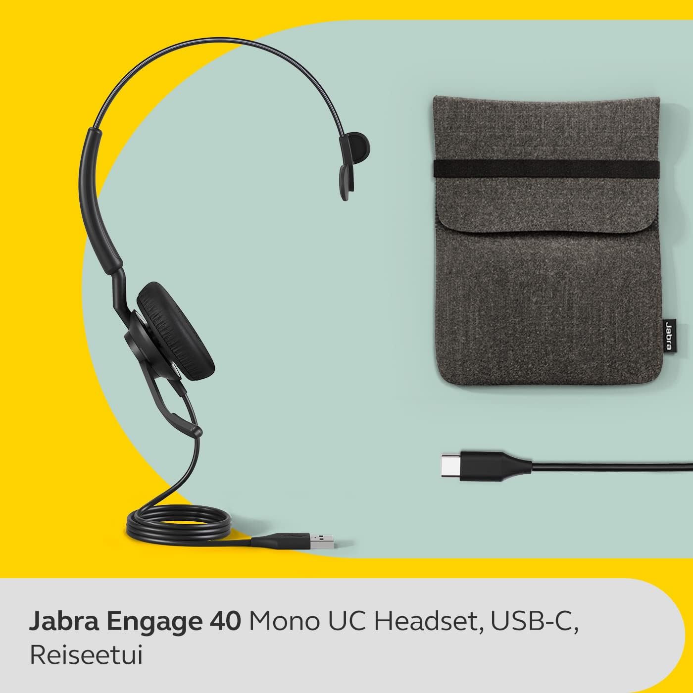 Mono-Headset Engage 40 UC, Mono USB-C Ohne Controller Alle Plattformen