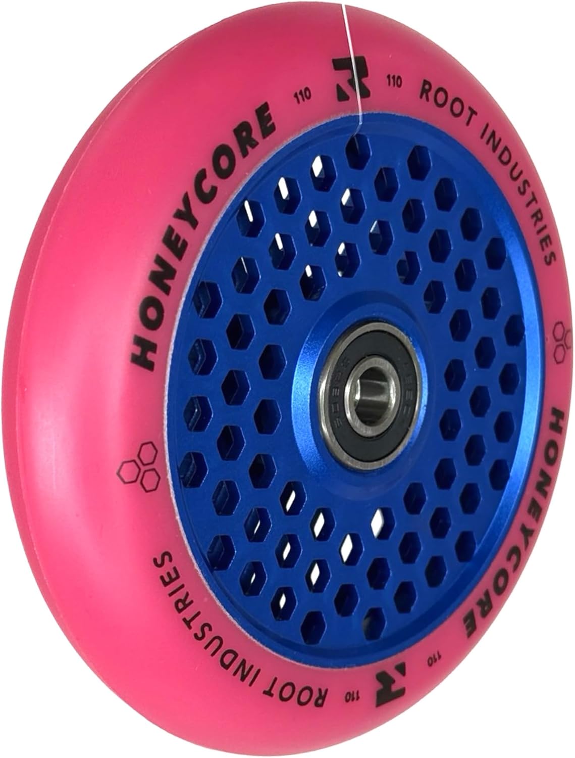 Air Honeycore Stunt-Scooter-Rad, Blau / Pu Pink