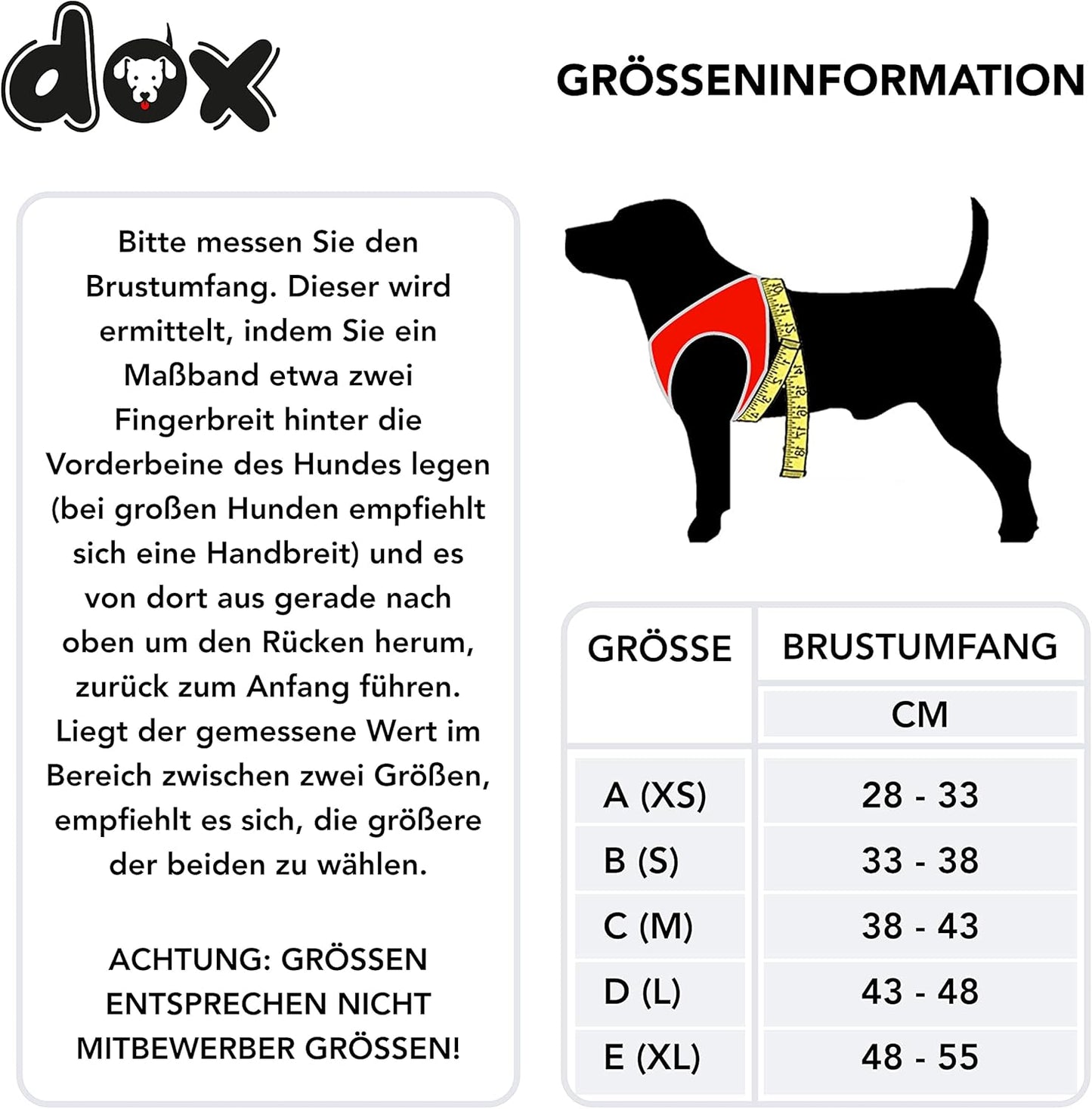 Reflektierendes Step-In Hundegeschirr, BRUSTUMFANG: 48-55 cm Orange