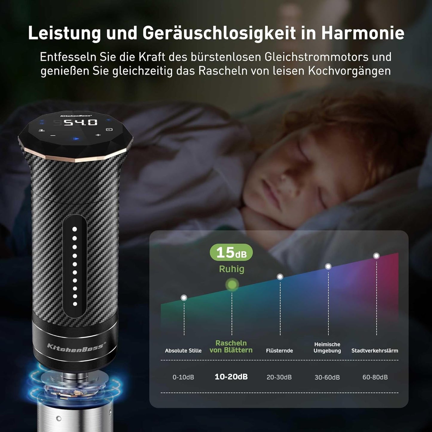 Sous Vide Garer Stick Wi-Fi mit App-Steuerung