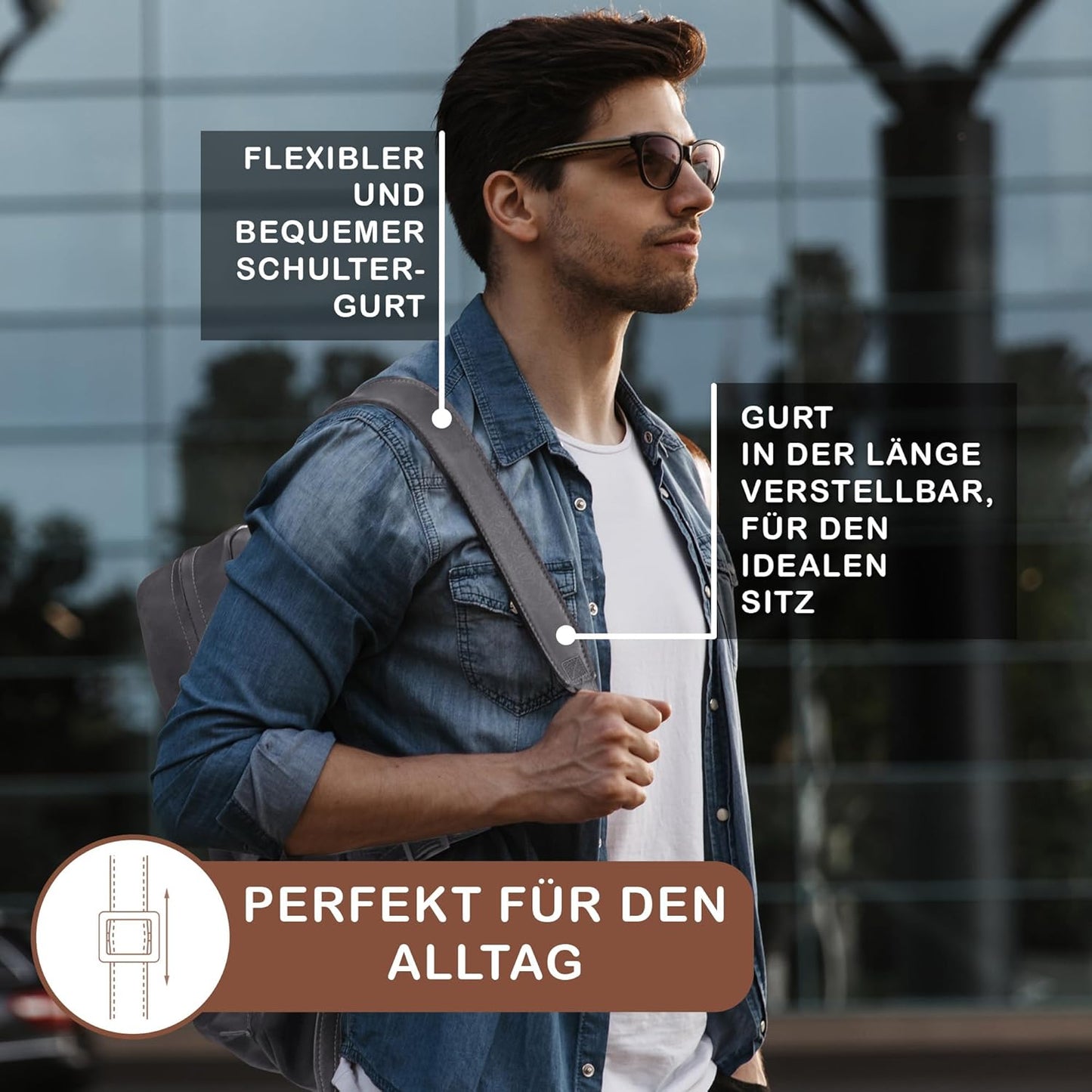 Harlow Businessrucksack, Anthrazit
