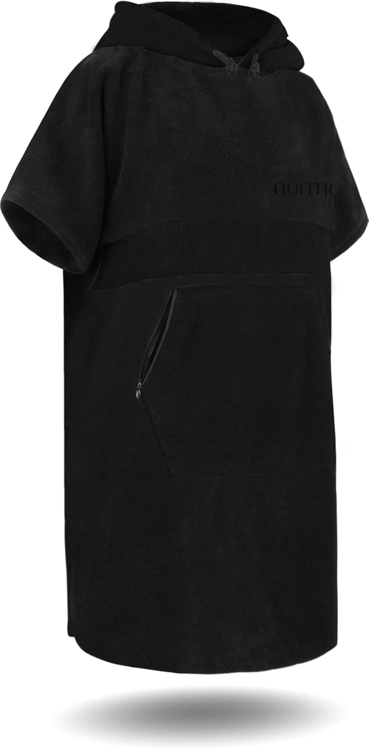 Unisex Surferponcho, Schwarz S-M