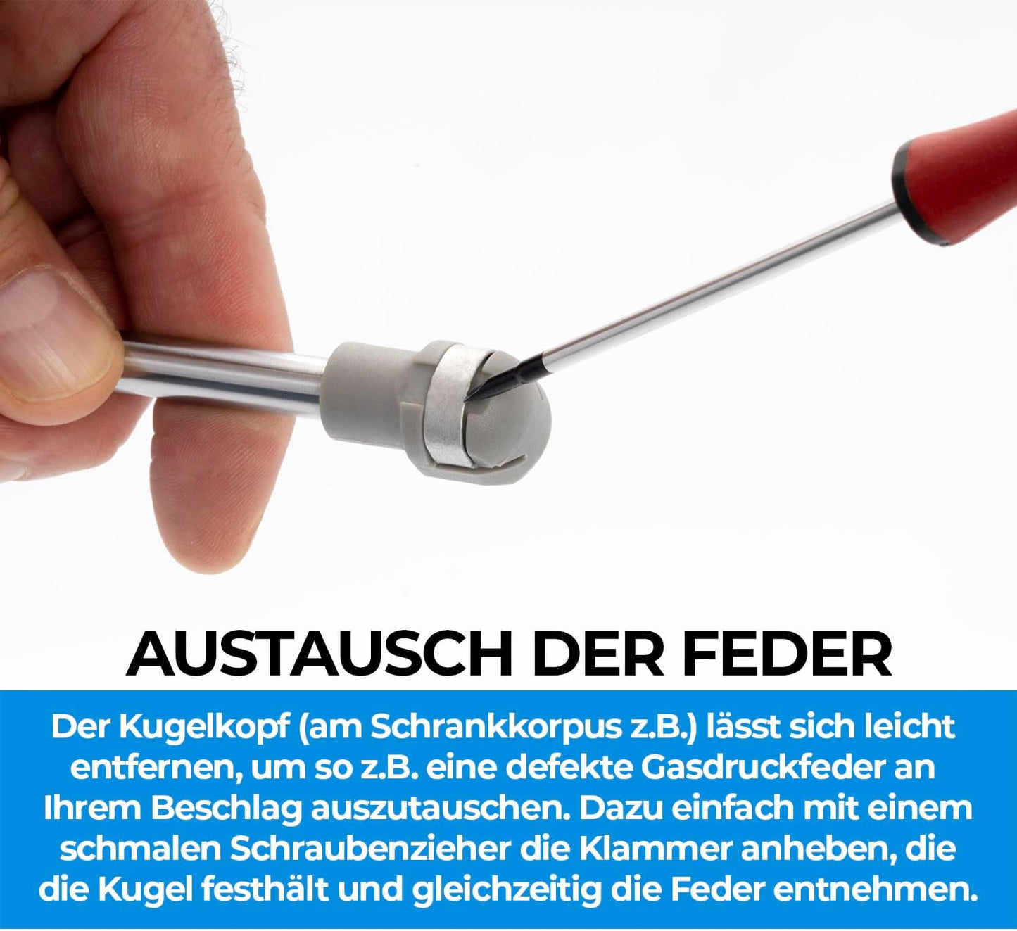 Gasdruckfedern mit Klappenbeschlag, 2 Stück, 380 N, 1 Paar 380 N
