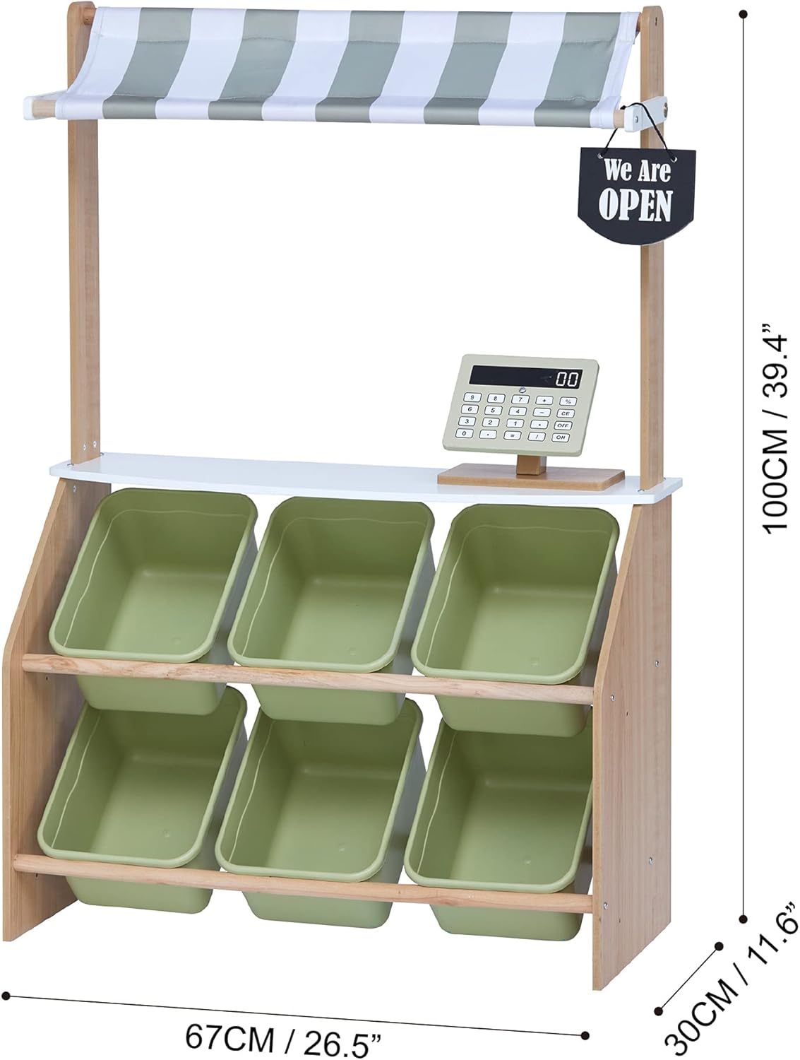 Lebensmittelstand mit Zubehör