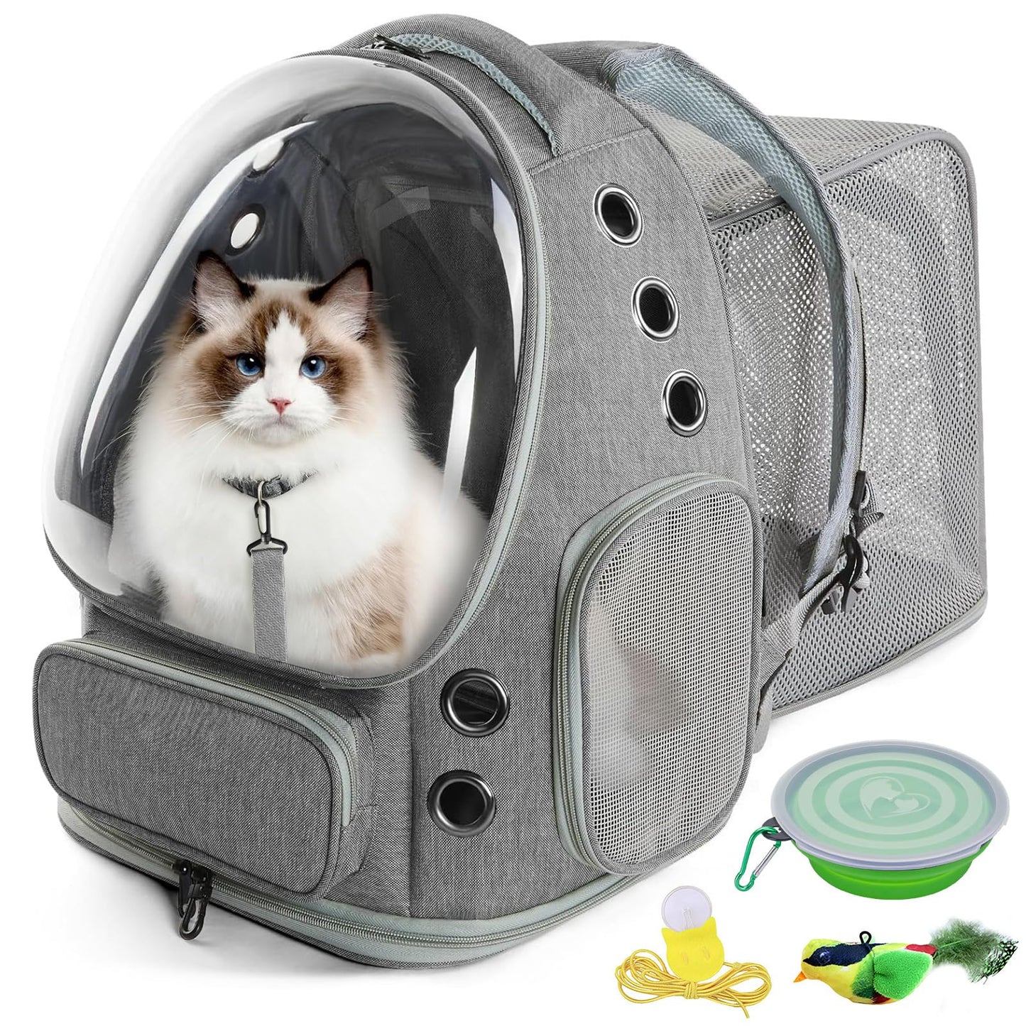 Haustierrucksack mit Sichtfenster