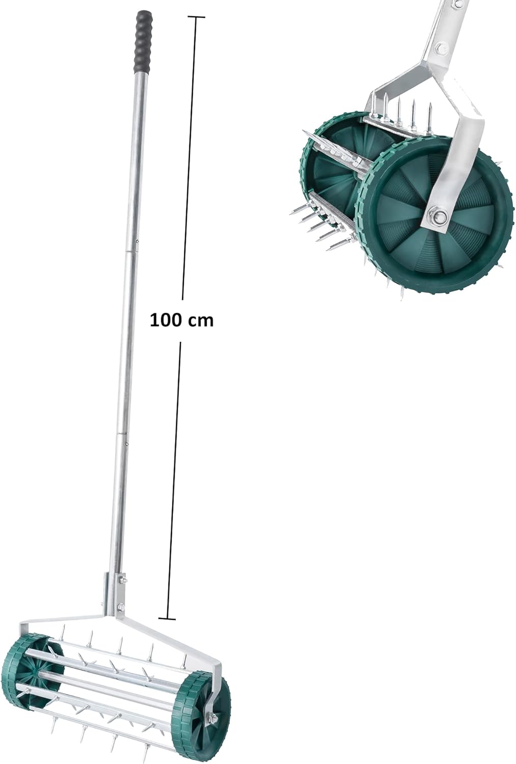 Rollender Rasenlüfter mit Stiel