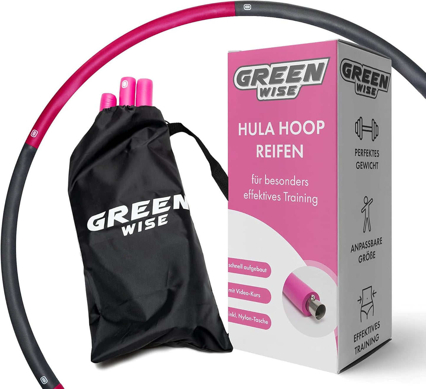 Hula Hoop Reifen mit Tragetasche
