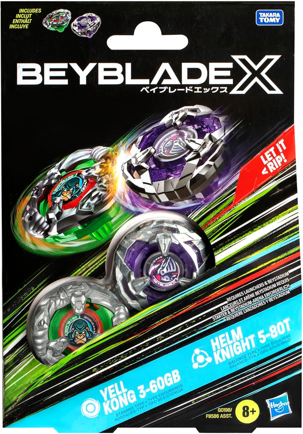Yell Kong 3-60GB and Helm Knight 5-80T Kreisel Dual Pack