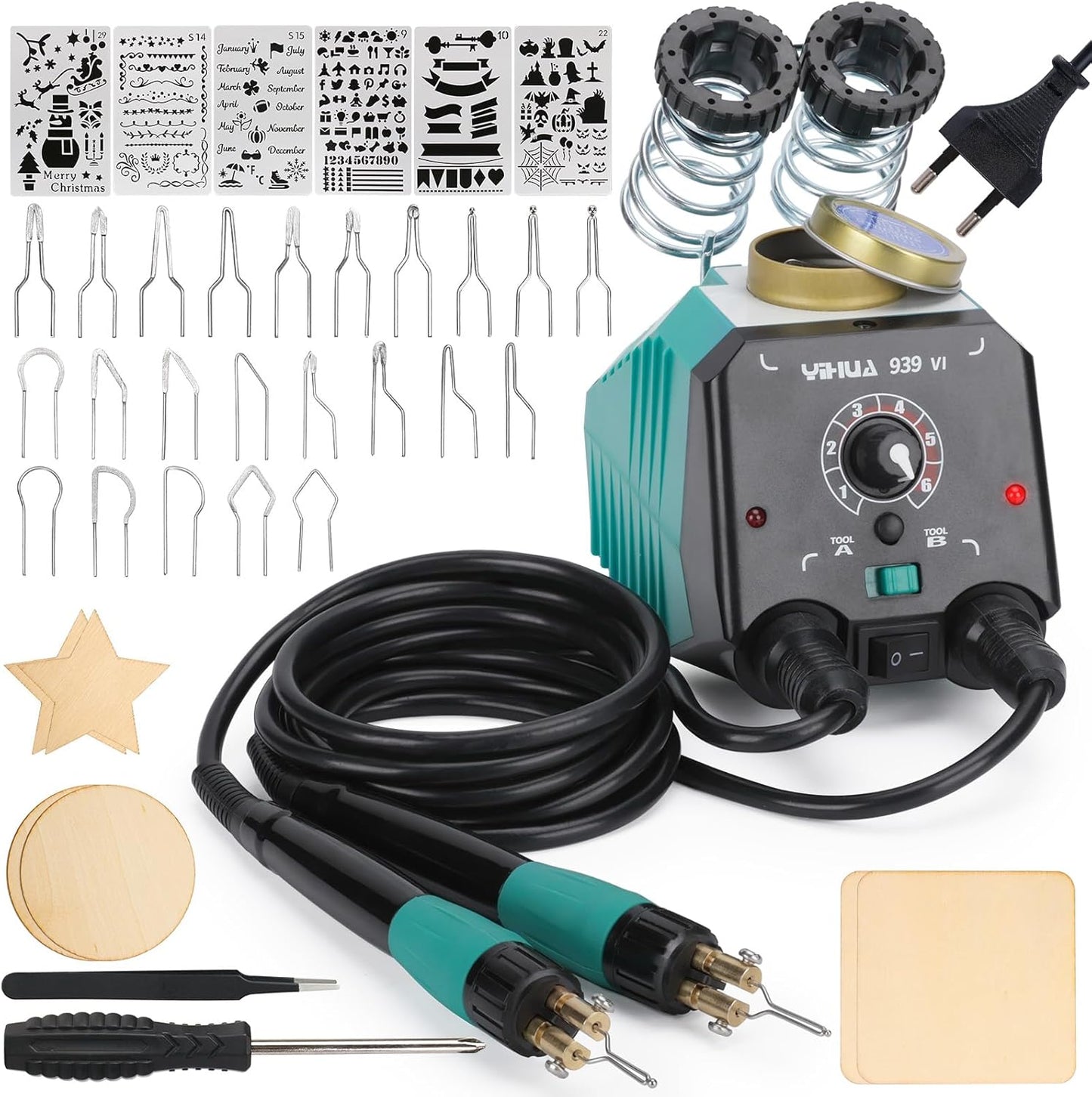 Doppelstift-Brandmalerei-Set mit 23 Spitzen
