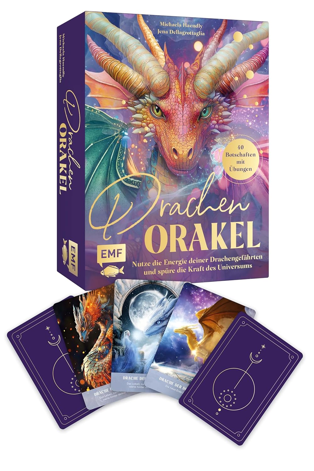 Drachen-Orakelkartenset, Taschenbuch