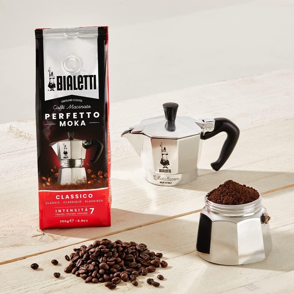 Espressokocher für 3 Tassen, 3 Tassen + Perfetto Moka