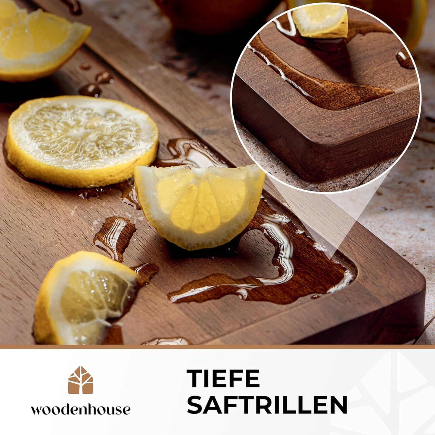3-teiliges Schneidebrett-Set mit Ständer