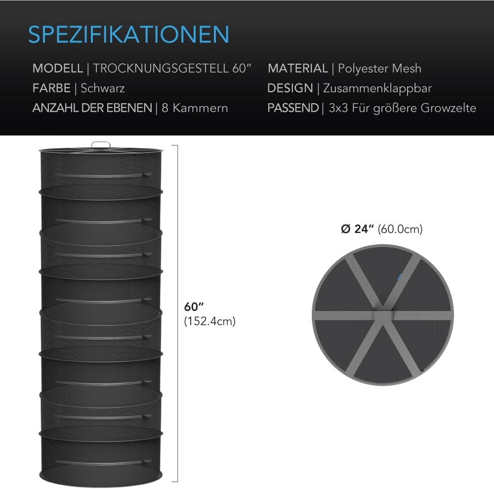Kräuter-Trockennetz, 8-lagig, 8 Lagiges