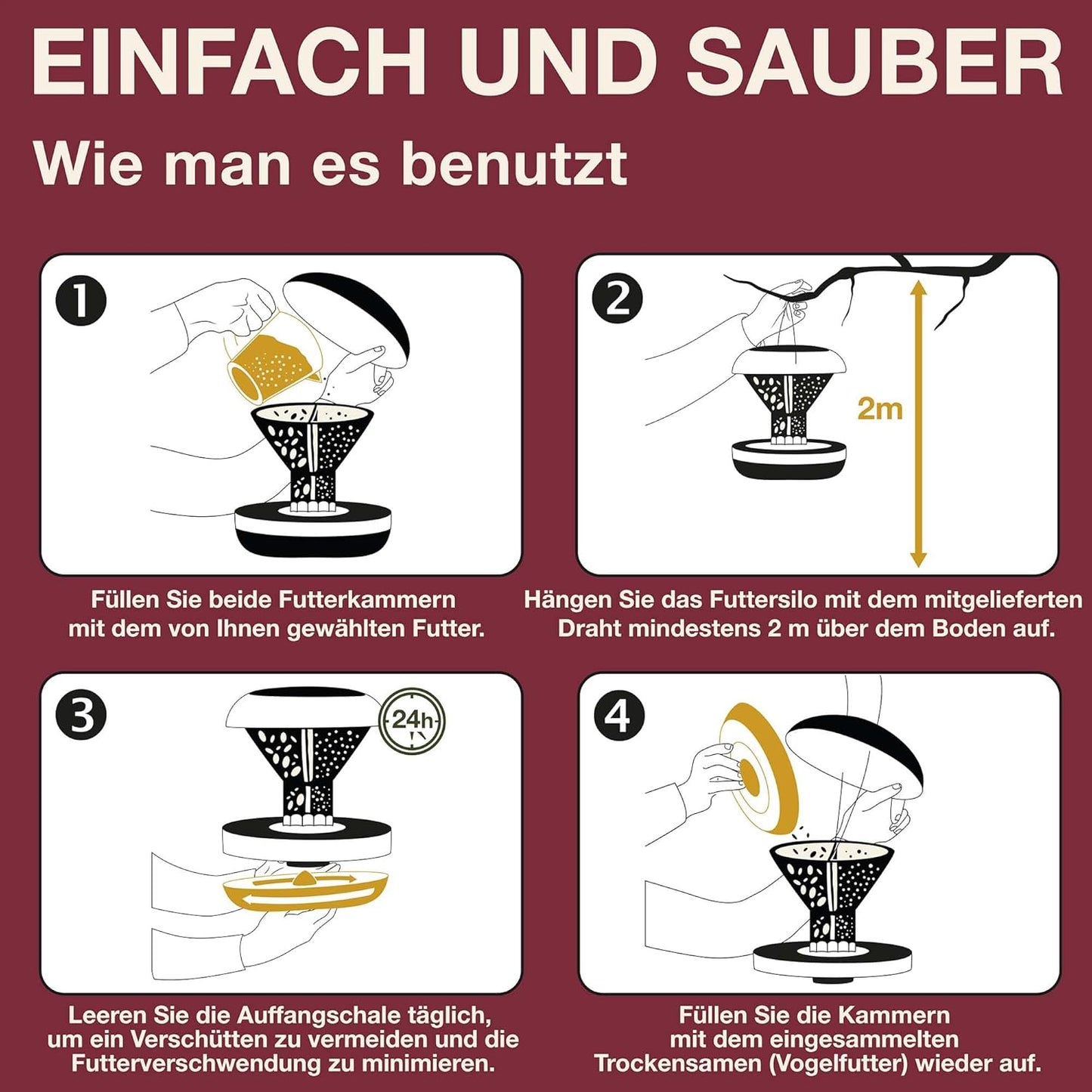 Vogelfutterhaus Davos, Burgund Davos