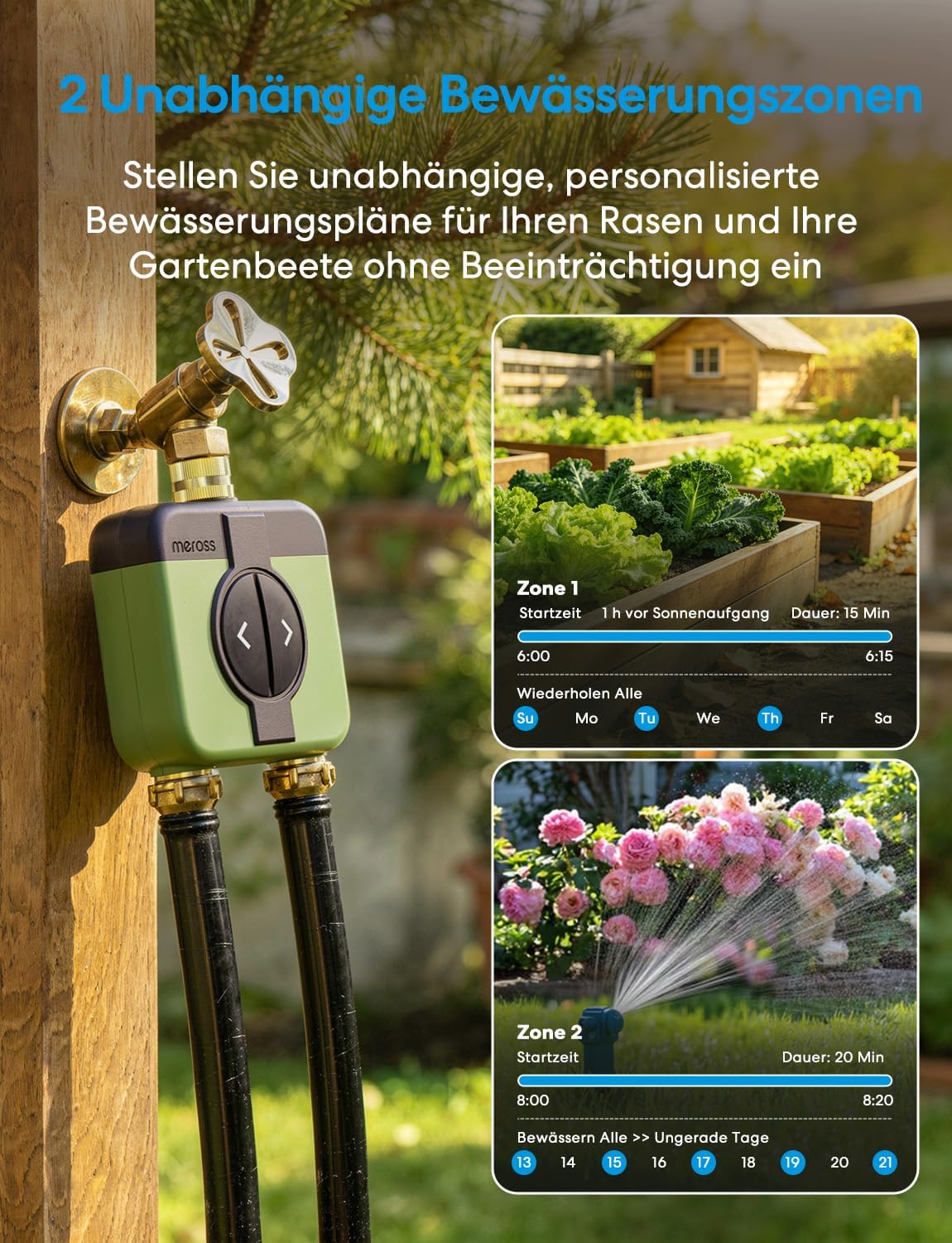 Bewässerungscomputer Wlan mit 2 Ausgängen, 1 Stk.