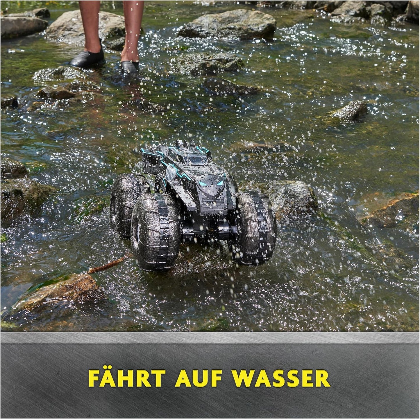 RC All-Terrain Batmobile für Land und Wasser, Mehrfarbig