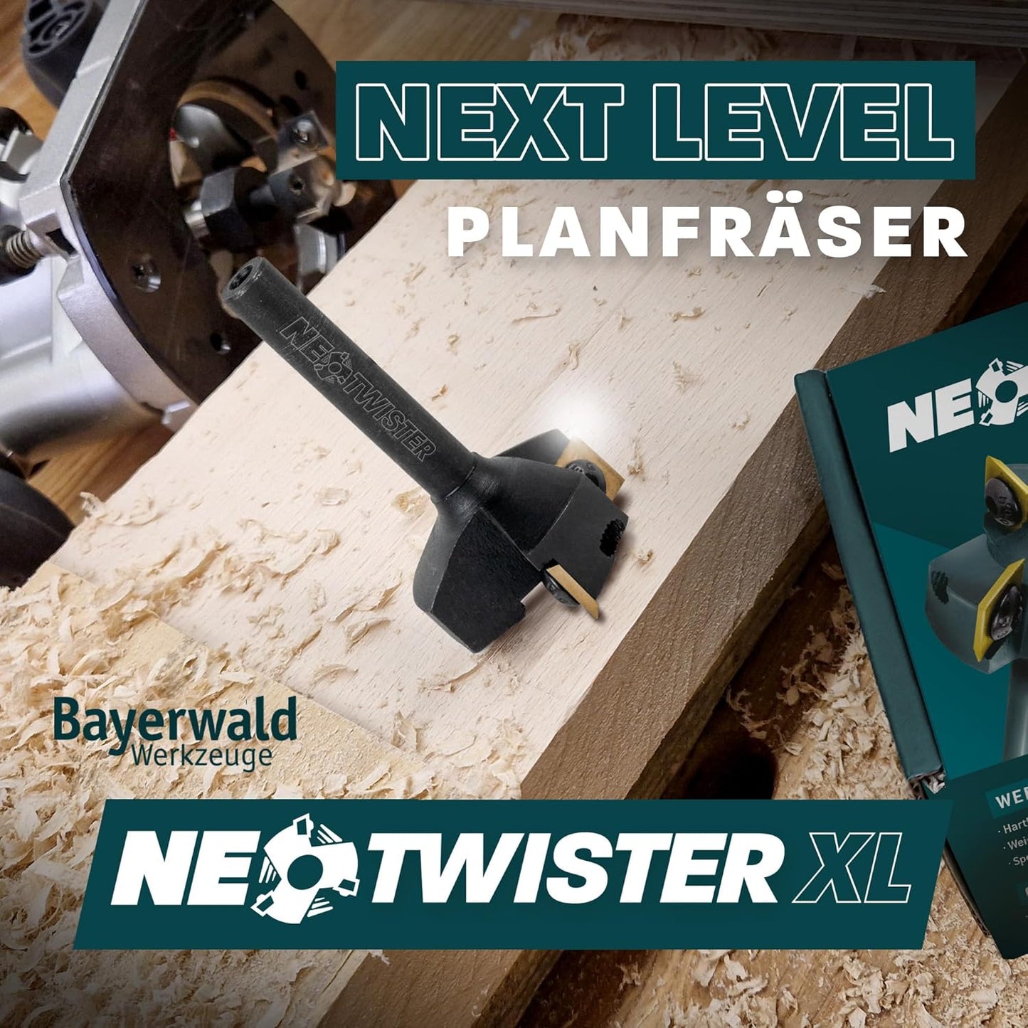 NeoTwister Planfräser für Oberfräse, Planfräser "NeoTwister" Ø 60 mm
